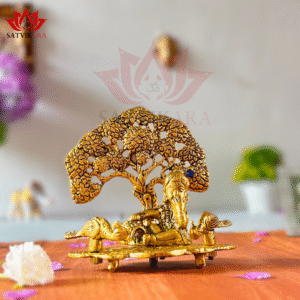 Idol of Lord Krishna Resting Beneath The Kalpavriksha Tree